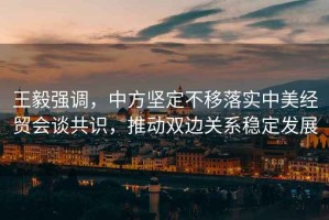 王毅強(qiáng)調(diào)，中方堅定不移落實(shí)中美經(jīng)貿(mào)會談共識，推動雙邊關(guān)系穩(wěn)定發(fā)展