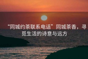 “同城約茶聯(lián)系電話”同城茶香，尋覓生活的詩意與遠(yuǎn)方