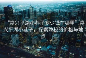 “嘉興平湖小巷子多少錢在哪里”嘉興平湖小巷子，探索隱秘的價(jià)格與地點(diǎn)