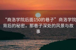 “商洛學院后面150的巷子”商洛學院背后的秘密，那巷子深處的風景與故事
