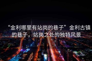 “金利哪里有站崗的巷子”金利古鎮(zhèn)的巷子，站崗之處的獨(dú)特風(fēng)景