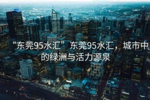 “東莞95水匯”東莞95水匯，城市中的綠洲與活力源泉