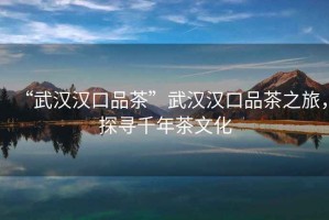 “武漢漢口品茶”武漢漢口品茶之旅，探尋千年茶文化