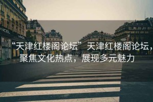 “天津紅樓閣論壇”天津紅樓閣論壇，聚焦文化熱點(diǎn)，展現(xiàn)多元魅力