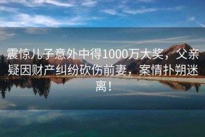 震驚兒子意外中得1000萬(wàn)大獎(jiǎng)，父親疑因財(cái)產(chǎn)糾紛砍傷前妻，案情撲朔迷離！