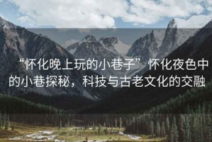 “懷化晚上玩的小巷子”懷化夜色中的小巷探秘，科技與古老文化的交融
