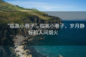“臨高小巷子”臨高小巷子，歲月靜好的人間煙火