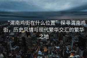 “渭南雞街在什么位置”探尋渭南雞街，歷史風(fēng)情與現(xiàn)代繁華交匯的繁華之地