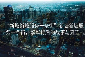 “新塘新塘服務(wù)一條街”新塘新塘服務(wù)一條街，繁華背后的故事與變遷