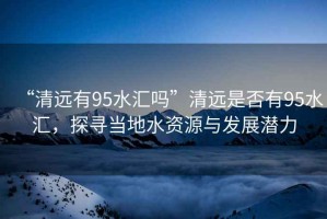 “清遠(yuǎn)有95水匯嗎”清遠(yuǎn)是否有95水匯，探尋當(dāng)?shù)厮Y源與發(fā)展?jié)摿? title=