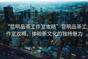 “昆明品茶工作室攻略”昆明品茶工作室攻略，體驗(yàn)茶文化的獨(dú)特魅力