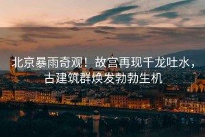 北京暴雨奇觀！故宮再現(xiàn)千龍吐水，古建筑群煥發(fā)勃勃生機(jī)