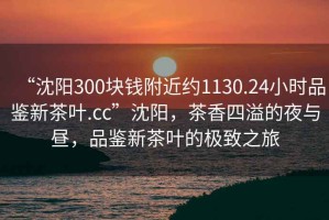 “沈陽300塊錢附近約1130.24小時品鑒新茶葉.cc”沈陽，茶香四溢的夜與晝，品鑒新茶葉的極致之旅