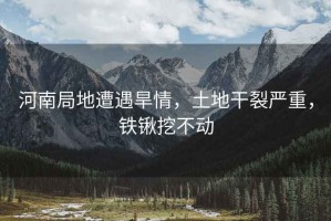河南局地遭遇旱情，土地干裂嚴(yán)重，鐵鍬挖不動(dòng)