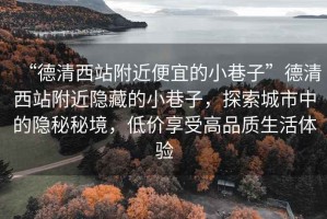 “德清西站附近便宜的小巷子”德清西站附近隱藏的小巷子，探索城市中的隱秘秘境，低價(jià)享受高品質(zhì)生活體驗(yàn)