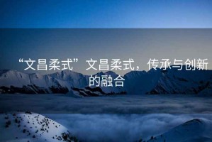 “文昌柔式”文昌柔式，傳承與創(chuàng)新的融合