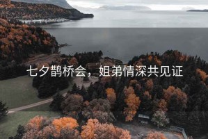 七夕鵲橋會，姐弟情深共見證