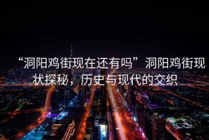 “洞陽雞街現(xiàn)在還有嗎”洞陽雞街現(xiàn)狀探秘，歷史與現(xiàn)代的交織