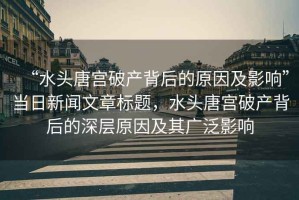 “水頭唐宮破產(chǎn)背后的原因及影響”當(dāng)日新聞文章標(biāo)題，水頭唐宮破產(chǎn)背后的深層原因及其廣泛影響