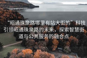 “昭通珠泉路哪里有站大街的”科技引領(lǐng)昭通珠泉路的未來，探索智慧街道與公共服務(wù)的融合點