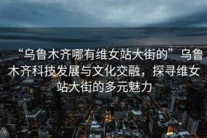 “烏魯木齊哪有維女站大街的”烏魯木齊科技發(fā)展與文化交融，探尋維女站大街的多元魅力