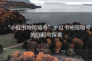 “小紅書地陪暗號(hào)”小紅書地陪暗號(hào)的興起與探索