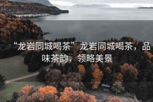 “龍巖同城喝茶”龍巖同城喝茶，品味茶韻，領略美景
