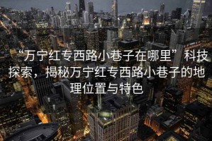 “萬寧紅專西路小巷子在哪里”科技探索，揭秘萬寧紅專西路小巷子的地理位置與特色