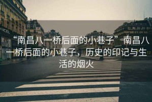 “南昌八一橋后面的小巷子”南昌八一橋后面的小巷子，歷史的印記與生活的煙火