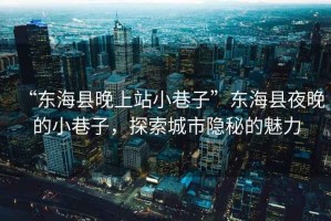 “東?？h晚上站小巷子”東?？h夜晚的小巷子，探索城市隱秘的魅力