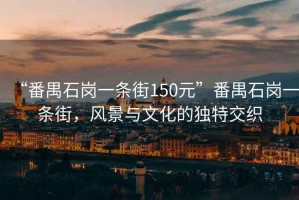 “番禺石崗一條街150元”番禺石崗一條街，風(fēng)景與文化的獨(dú)特交織