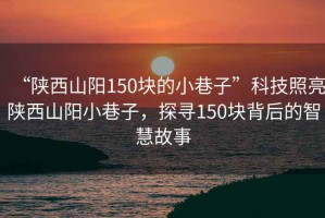 “陜西山陽150塊的小巷子”科技照亮陜西山陽小巷子，探尋150塊背后的智慧故事