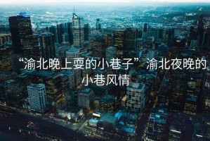 “渝北晚上耍的小巷子”渝北夜晚的小巷風情