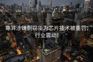 尊湃涉嫌剽竊華為芯片技術(shù)被重罰，行業(yè)震動(dòng)！