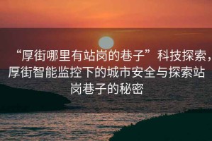 “厚街哪里有站崗的巷子”科技探索，厚街智能監(jiān)控下的城市安全與探索站崗巷子的秘密