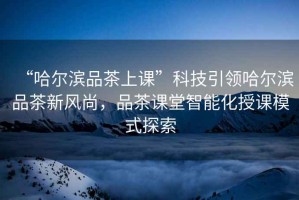 “哈爾濱品茶上課”科技引領(lǐng)哈爾濱品茶新風(fēng)尚，品茶課堂智能化授課模式探索