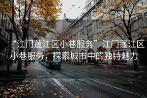 “江門蓬江區(qū)小巷服務”江門蓬江區(qū)小巷服務，探索城市中的獨特魅力