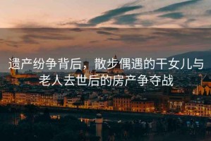 遺產(chǎn)紛爭背后，散步偶遇的干女兒與老人去世后的房產(chǎn)爭奪戰(zhàn)