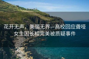 花開無聲，美麗無界—高?；貞?yīng)聾啞女生因長相完美被質(zhì)疑事件