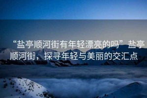 “鹽亭順河街有年輕漂亮的嗎”鹽亭順河街，探尋年輕與美麗的交匯點(diǎn)