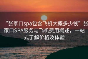 “張家口spa包含飛機大概多少錢”張家口SPA服務與飛機費用概述，一站式了解價格及體驗