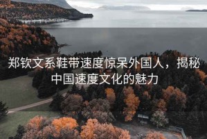 鄭欽文系鞋帶速度驚呆外國(guó)人，揭秘中國(guó)速度文化的魅力