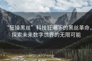 “狂操黑絲”科技狂潮下的黑絲革命，探索未來數(shù)字世界的無限可能