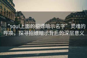 “soul上面的招嫖暗示名字”靈魂的呼喚，探尋招嫖暗示背后的深層意義