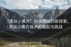 “黑絲小黃片”科技領域的新探索，黑絲小黃片技術的崛起與挑戰(zhàn)