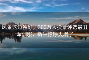 風(fēng)景這邊獨好，300萬人投票評選最丑軍訓(xùn)服，新生驚呼天塌了