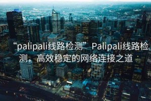 “palipali線路檢測(cè)”P(pán)alipali線路檢測(cè)，高效穩(wěn)定的網(wǎng)絡(luò)連接之道