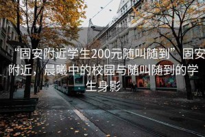 “固安附近學(xué)生200元隨叫隨到”固安附近，晨曦中的校園與隨叫隨到的學(xué)生身影