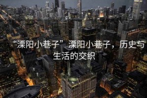 “溧陽(yáng)小巷子”溧陽(yáng)小巷子，歷史與生活的交織
