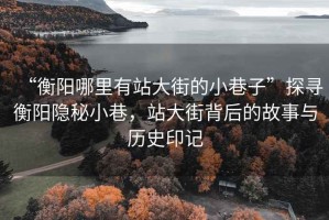 “衡陽哪里有站大街的小巷子”探尋衡陽隱秘小巷，站大街背后的故事與歷史印記